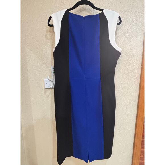 Kaspar women dress size 8 blue and black NWT - Picture 2 of 4